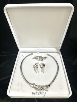 TRIFARI Meteor Set Trifanium Alfred Philippe Baguettes Rhinestones PAT PEND
