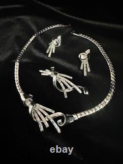 TRIFARI Meteor Set Trifanium Alfred Philippe Baguettes Rhinestones PAT PEND