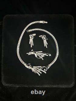 TRIFARI Meteor Set Trifanium Alfred Philippe Baguettes Rhinestones PAT PEND