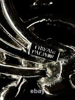 TRIFARI Navette Crystal Rhinestones Rhodium Parure Alfred Philippe PAT PEND Box