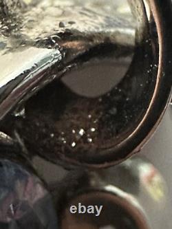 TRIFARI Navette Sapphire 1950-1951 Parure Alfred Philippe Rhodium PAT PEND withBox