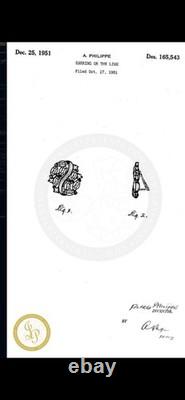 TRIFARI Navette Sapphire 1950-1951 Parure Alfred Philippe Rhodium PAT PEND withBox