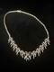 TRIFARI Necklace Ribbons Rhinestones Alfred Philippe Gold-Trifanium Pave' Crown