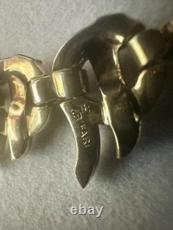 TRIFARI Necklace Ribbons Rhinestones Alfred Philippe Gold-Trifanium Pave' Crown