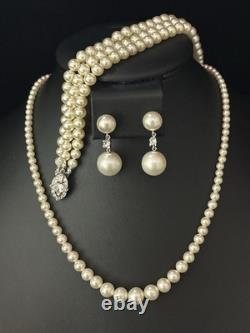 TRIFARI Orientique 1953 Parure Pearls Rhinestones Sterling A. Philippe READ