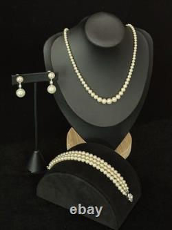 TRIFARI Orientique 1953 Parure Pearls Rhinestones Sterling A. Philippe READ