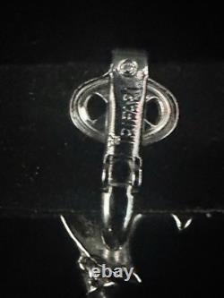 TRIFARI Peacock Drop-Dangle Earrings Alfred Philippe Rhodium Rhinestones