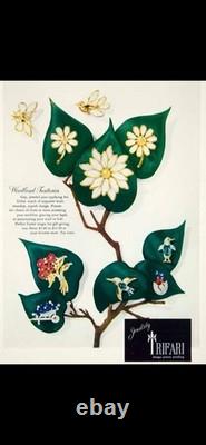 TRIFARI Petalettes Floral Set Alfred Philippe Gold-Trifanium Translucent 1949