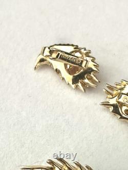 TRIFARI Plume Book-Set Alfred Philippe Feather Brooch Earrings Gold Pearls