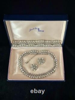 TRIFARI Queen Anne 1956 Set Crystal Rhinestones Alfred Philippe PAT PEND