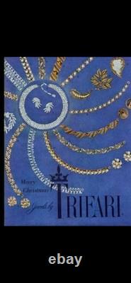 TRIFARI Queen Anne 1956 Set Crystal Rhinestones Alfred Philippe PAT PEND