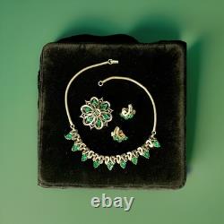 TRIFARI Queen Of Diamonds Alfred Philippe Trifanium Diamonds Emerald-Green