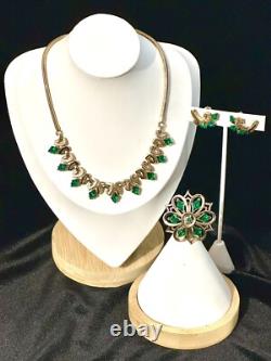 TRIFARI Queen Of Diamonds Alfred Philippe Trifanium Diamonds Emerald-Green