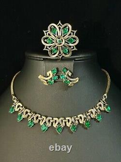 TRIFARI Queen Of Diamonds Alfred Philippe Trifanium Diamonds Emerald-Green