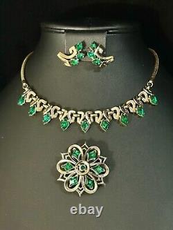 TRIFARI Queen Of Diamonds Alfred Philippe Trifanium Diamonds Emerald-Green
