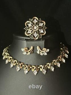 TRIFARI Queen of Diamonds Alfred Philippe BOOK Set Gold-Trifanium PAT PEND