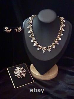 TRIFARI Queen of Diamonds Alfred Philippe BOOK Set Gold-Trifanium PAT PEND