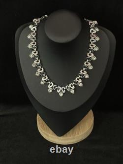 TRIFARI Queen of Diamonds Rhodium 1951 Crystal Rhinestones A. Philippe Box