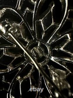 TRIFARI Queen of Diamonds Rhodium 1951 Crystal Rhinestones A. Philippe Box