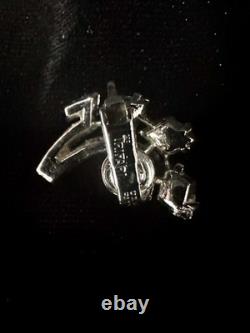 TRIFARI Queen of Diamonds Rhodium 1951 Crystal Rhinestones A. Philippe Box