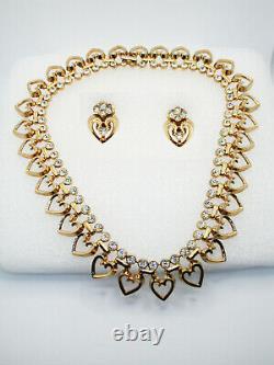 TRIFARI Queen of Hearts Necklace & Earrings, Alfred Philippe, Pre-1949, X646