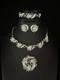 TRIFARI Radiance Thistle 1954 Set Rhinestones Rhodium Alfred Philippe Crown
