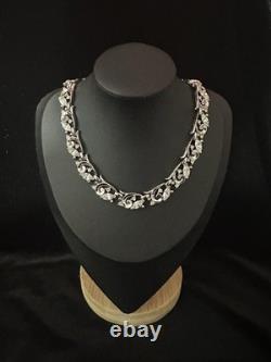 TRIFARI Rhodium Diamanté Alfred Philippe Earrings Bracelet Necklace PAT PEND Box