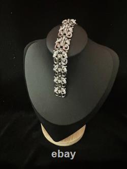 TRIFARI Rhodium Diamanté Alfred Philippe Earrings Bracelet Necklace PAT PEND Box