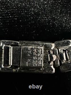 TRIFARI Rhodium Honeycomb Set Tessellated Alfred Philippe PAT PEND 1945