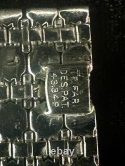 TRIFARI Rhodium Honeycomb Set Tessellated Alfred Philippe PAT PEND 1945