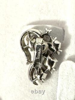 TRIFARI Rhodium Ruby-RED Diamonds Alfred Philippe Demi-Parure PAT PEND