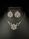 TRIFARI Ribbon Diamanté Set Alfred Philippe Navette Earrings Necklace PAT PEND