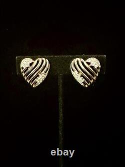 TRIFARI Royal Ransom 1953 Set Gold Heart Open-Work Crystal Alfred Philippe