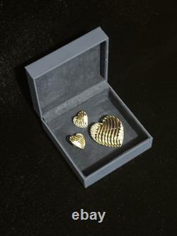 TRIFARI Royal Ransom-Hearts 1953 Set Gold Open-Work Crystal Alfred Philippe