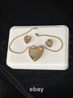 TRIFARI Royal Ransom Set Hearts Open-Work Diamanté Alfred Philippe 1953 TRIFARI Royal Ransom Set Hearts Open-Work Diamanté Alfred Philippe 1953