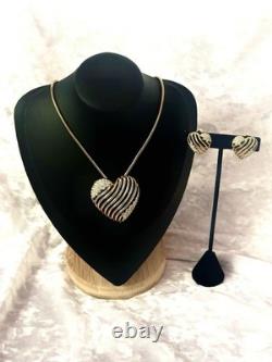 TRIFARI Royal Ransom Set Hearts Open-Work Diamanté Alfred Philippe 1953 withBox