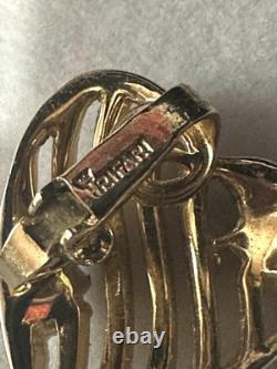 TRIFARI Royal Ransom Set Hearts Open-Work Diamanté Alfred Philippe 1953 withBox