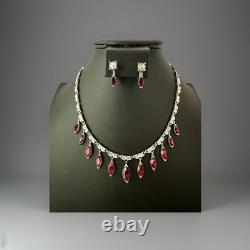 TRIFARI Ruby-Red Dangle Married Alfred Philippe Rhodium Marquise PAT PEND withBox TRIFARI Ruby-Red Dangle Married Alfred Philippe Rhodium Marquise PAT PEND withBox