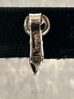 TRIFARI Ruby-Red Dangle Married Alfred Philippe Rhodium Marquise PAT PEND withBox