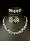 TRIFARI Rue de la Paix 1951 Parure Crystal Demi-Lunes PAT PEND Book Box