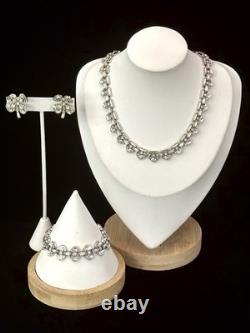 TRIFARI Rue de la Paix 1951 Parure Crystal Demi-Lunes PAT PEND Book Box