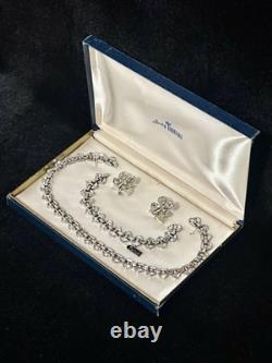 TRIFARI Rue de la Paix 1951 Parure Crystal Demi-Lunes PAT PEND Book Box
