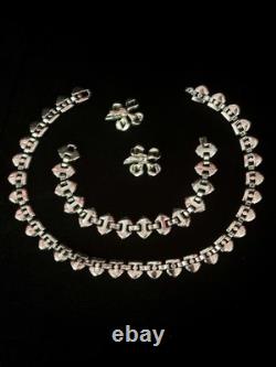 TRIFARI Rue de la Paix 1951 Parure Crystal Demi-Lunes PAT PEND Book Box