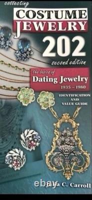 TRIFARI Rue de la Paix 1951 Parure Crystal Demi-Lunes PAT PEND Book Box