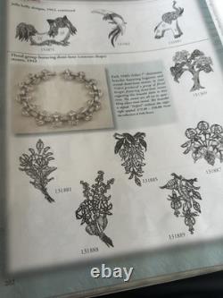 TRIFARI Rue de la Paix 1951 Parure Crystal Demi-Lunes PAT PEND Book Box