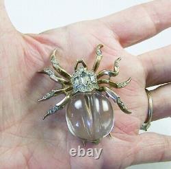 TRIFARI STERLING'Alfred Philippe' Jelly Belly Spider Clip/Pin