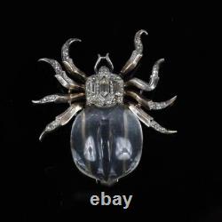 TRIFARI STERLING'Alfred Philippe' Jelly Belly Spider Clip/Pin