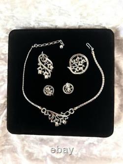 TRIFARI Sapphire-Blue Set 1954 Alfred Philippe Trifanium Rhinestones PAT PEND