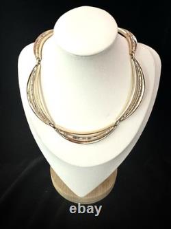 TRIFARI Scalloped Baguettes Set 1952 Gold Earrings Bracelet Necklace PAT PEN