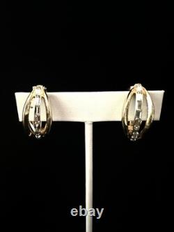 TRIFARI Scalloped Baguettes Set 1952 Gold Earrings Bracelet Necklace PAT PEN